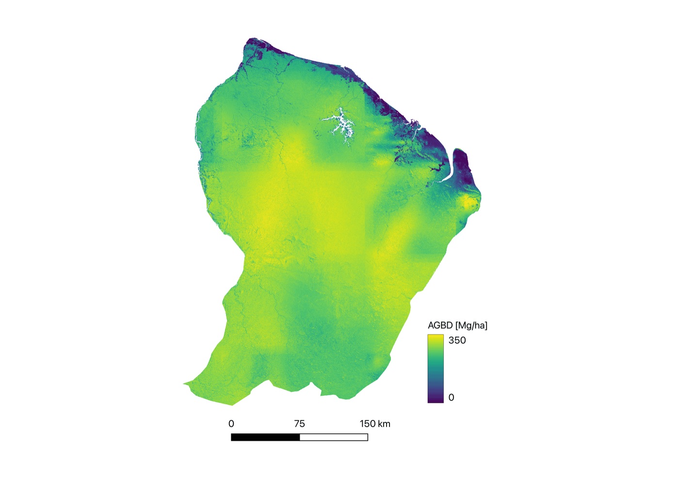 AGB map of French Guiana