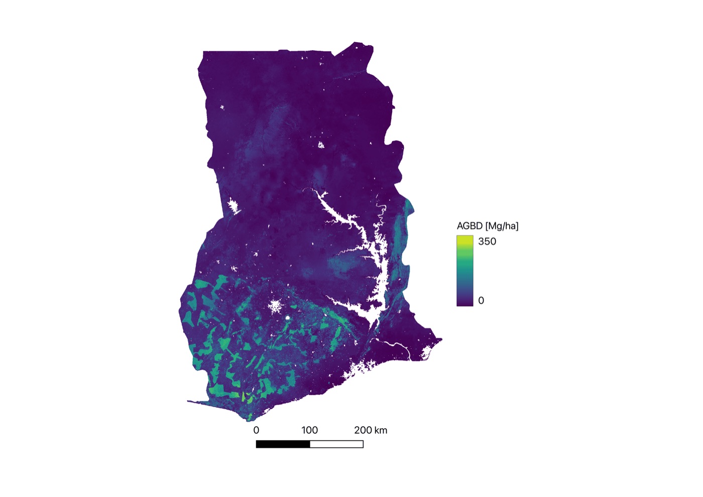 AGB map of Ghana