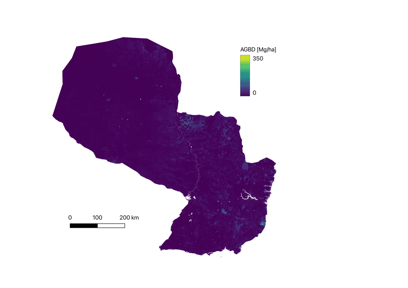 AGB map of Paraguay